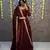 Women's new trendy latest designer embroidery anarkali gown with dupatta set
