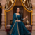 Women's latest designer embroidery anarkali gown with dupatta set