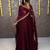 Women's  new trendy latest designer embroidery anarkali gown with dupatta set