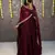 Women's new trendy latest designer embroidery anarkali gown with dupatta set