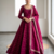 Women's latest designer embroidery anarkali gown with dupatta set