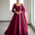 Women's latest designer embroidery anarkali gown with dupatta set
