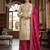 Pink silk readymade suit with embroidery & sequence work