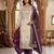 Purple silk readymade suit with embroidery & sequence work