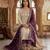 Purple silk readymade suit with embroidery & sequence work