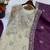 Purple silk readymade suit with embroidery & sequence work
