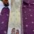 Purple silk readymade suit with embroidery & sequence work