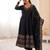 Black silk readymade anarkali suit with embroidery & sequence work