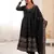 Black silk readymade anarkali suit with embroidery & sequence work