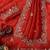 orange motis and beads embroidered tissue saree