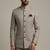 Grey thread and sequins embroidered bandhgala