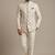 Ivory thread and pearl embroidered bandhgala
