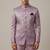 Lavender thread work waistcoat on jacquard