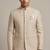 Light  gold bandhgala on jacquard fabric