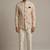 Cream thread and sequins work waistcoat