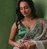 white floral print with beads, sequins and katdana hand silk saree