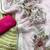 baby pink floral print with beads, sequins and katdana hand silk saree