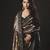 olive sequance and zari embroidery with fancy lace border silk saree