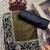 olive sequance and zari embroidery with fancy lace border silk saree