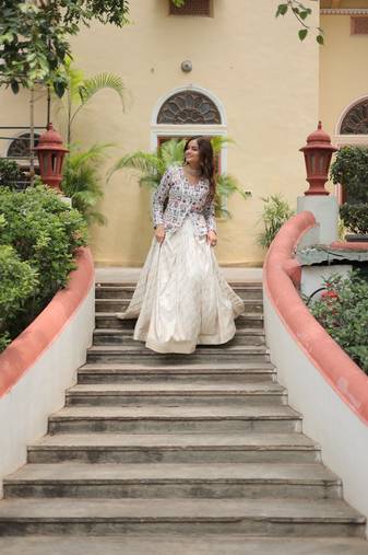 Trendy Thread & Sequins Embroidered Lehenga Set
