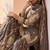 Grey embroidered , stone & sequins free size stitched straight salwar suit for women