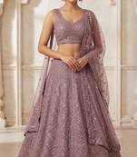 Designer Wedding Wear Lehenga Heavy Embroidered PartywearLehenga Sequins & Dori Lehenga festival Lehenga