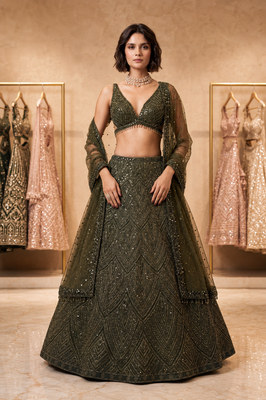 Elegant Partywear Lehenga Choli Collection 1
