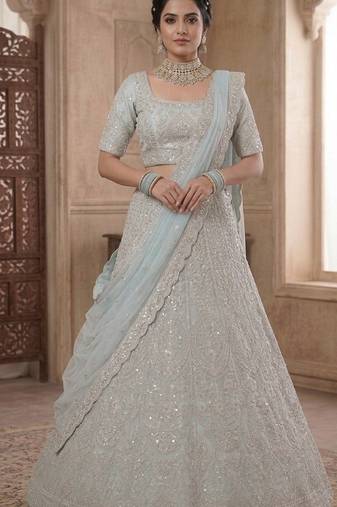 Traditional Designer Net With Sequins Work festival wedding Lehenga Choli