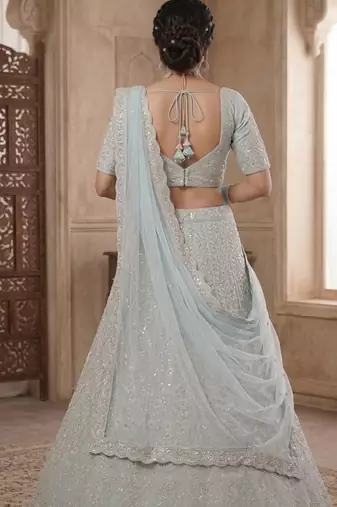 Traditional Designer Net With Sequins Work festival wedding Lehenga Choli
