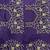 purple sequin and zari embroidery silk saree