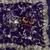 purple sequin and zari embroidery silk saree