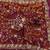 orange sequin and zari embroidery silk saree