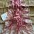 Onion Pink Color thread embroidery work butta organza silk  Sraree