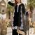 Black  silk  party wear embroidery  plazzo suit set