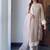 Cream  silk  party wear embroidery  plazzo suit set