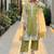 Mahendi  silk  party wear embroidery  plazzo suit set