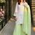 Lite green georgette  party wear embroidery suit set