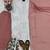 Peach georgette  party wear embroidery  suit set