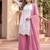 Rani pink georgette  party wear embroidery  suit set
