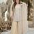 Cream georgette  party wear embroidery  suit set
