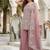 Peach georgette  party wear embroidery  suit set
