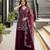 MAROON  georgette  party wear embroidery  suit set