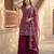 MAROON  georgette  party wear embroidery  suit set