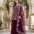 MAROON  georgette  party wear embroidery  suit set