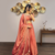 Womens Radiant Orange Hand-Embroidered Silk Lehenga Choli Set