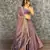 Womens Lavender Color Embroidered Silk Lehenga Choli Set