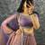 Womens New Trendy Radiant Purple Hand-Embroidered Silk Lehenga Choli Set