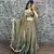 Womens Radiant Teal Hand-Embroidered Silk Lehenga Choli Set