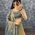 Womens New Trendy Radiant Teal Hand-Embroidered Silk Lehenga Choli Set