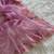 Pink Color embroidery sequins and detailed border work  chiffon saree 